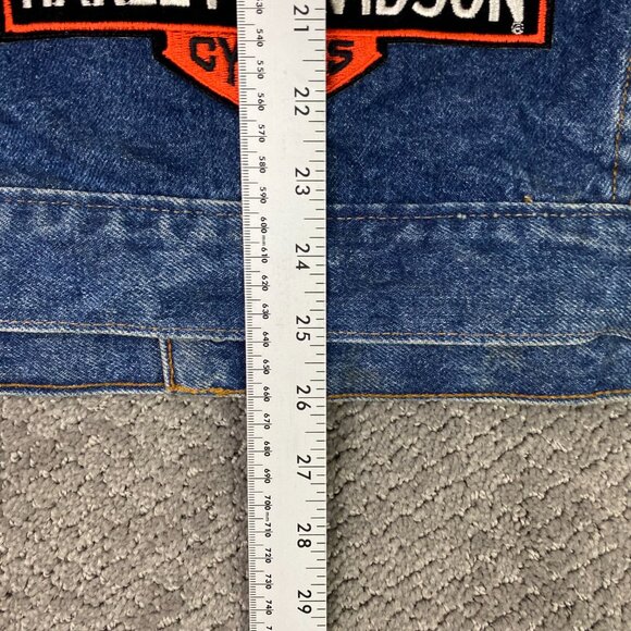 Vintage 80s Levi's Denim Vest Men's Large Blue Jean 70507 0218 Made in the USA - Picture 13 of 13